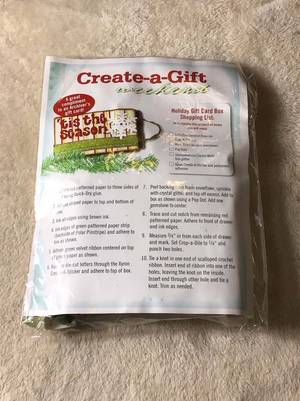 Create-a-Gift Weekend Holiday Gift Card Box